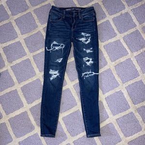 American eagle ripped jeans
